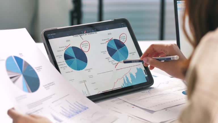 Equipe Prolog analisando dados em tablet